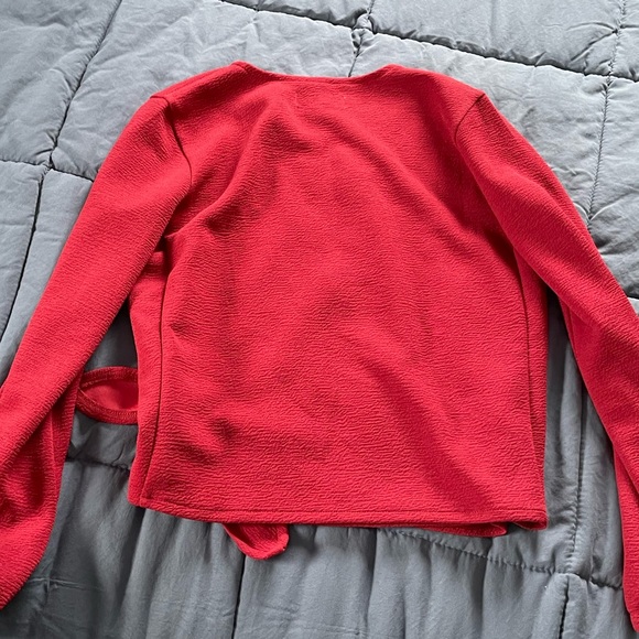 NWOT Madewell Texture and Thread Wrap Top - Picture 5 of 7